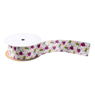 Ruban En Satin Abeilles et coccinelle pilotant l'industrie