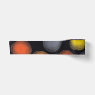 Ruban En Satin Abstraction de fleurs colorée, cool, moderne et te
