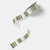 Ruban En Satin Abstrait n° 2 : Flou vert olive (Dos)