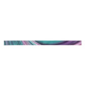 Ruban En Satin Abstrait-violet moderne et Turquoise- (Devant)