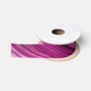 Ruban En Satin Abstrait-Viva Magenta Turquoise et Or