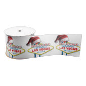 Ruban En Satin Accueil de Noël au signe de Las Vegas (Bobine)