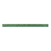 Ruban En Satin Add Names, 1.5" Purple Emerald Green & Gold (Devant)