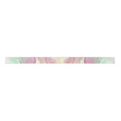 Ruban En Satin Agate de pastèque | Neo Mint Green et Cassis Pink (Devant)