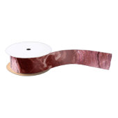 Ruban En Satin Agate rouge cristallisée | Ruby Crimson en pierre  (Bobine)