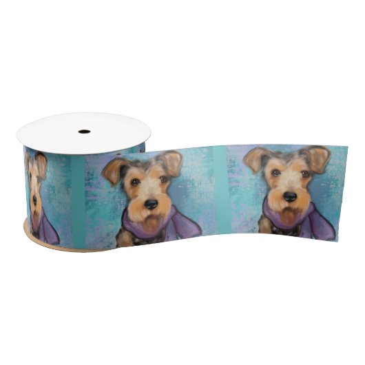 Ruban En Satin Airedale Terrier (Bobine)