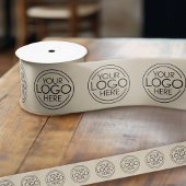 Ruban En Satin Ajouter un logo pour le modèle de marque d'entrepr