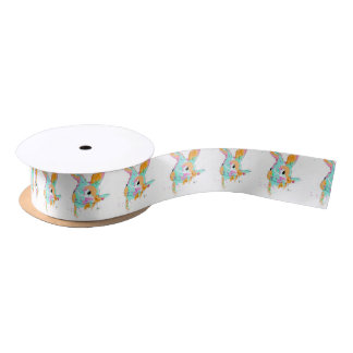 Ruban En Satin Alice dans des conceptions de couleur d'eau du