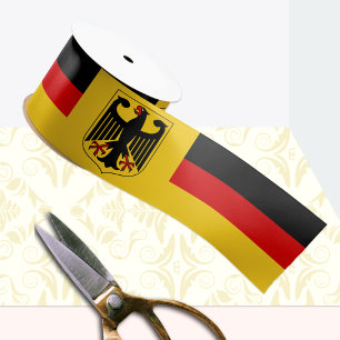 Ruban En Satin Allemagne Ruban, Emblème, patriotique, drapeau all