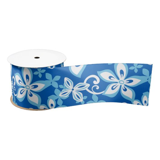 Ruban En Satin ALOHA HAWAII (BLEU x 2) SATIN RIBBON (Bobine)
