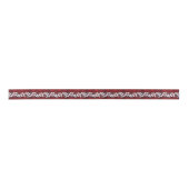 Ruban En Satin Aloha Red Hawaiian Flowers Patternes Luau (Devant)
