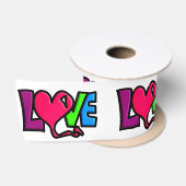 Ruban En Satin Amour (Bobine)