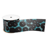 Ruban En Satin Amusant monstres noirs moelleux (Bobine)