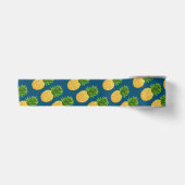 Ruban En Satin Ananas bleu turquoise (Devant)