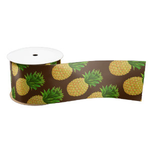 Ruban En Satin Ananas Brown