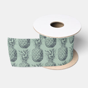 Ruban En Satin Ananas, fruit tropical design motif