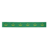 Ruban En Satin Ancien drapeau mauritanien (Devant)