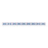 Ruban En Satin Anciens signes lettons bleu, rouge, blanc art popu (Devant)