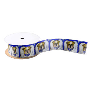 Ruban En Satin Ange Bulldog