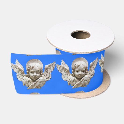 RUBAN EN SATIN ANGE DE RENAISSANCE FLORENTINE (Bobine)