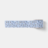 Ruban En Satin Angles vintages brillant bleu (Devant)