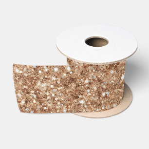 Ruban En Satin Anniversaire Paillettes Or Rustique