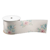 Ruban En Satin Aquarelle Cactus Succulents Papier à envelopper (Bobine)