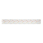 Ruban En Satin Aquarelle Fleur sauvage motif floral (Devant)
