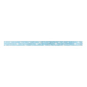 Ruban En Satin Aquarelle Froid Flocon de neige bleu Ice Design (Devant)