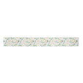 Ruban En Satin Aquarelle Pastel Peonies Motif Parties scintillant (Devant)
