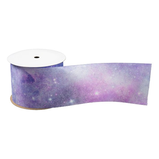 Ruban En Satin Aquarelle Starry Sky Space Lover Galaxy Stars (Bobine)