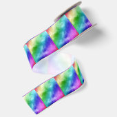 Ruban En Satin Aquarelles Rainbow (Dos)