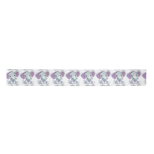 Ruban En Satin Arachide Eléphant Satin Ribbon Spool Bow pourpre (Devant)
