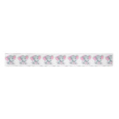 Ruban En Satin Arachide Eléphant Satin Ribbon Spool Bow rose (Devant)