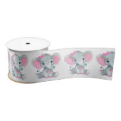 Ruban En Satin Arachide Eléphant Satin Ribbon Spool Bow rose (Bobine)