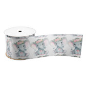 Ruban En Satin Arachide Eléphant Satin Ribbon Spool Roses roses r (Bobine)