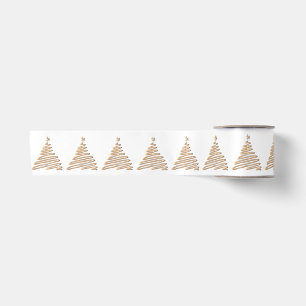 Ruban En Satin Arbre de Noël Gold