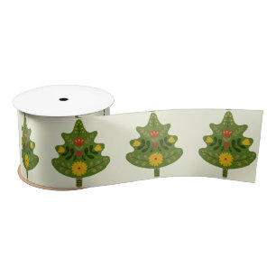 Ruban En Satin Arbre de Noël scandinave
