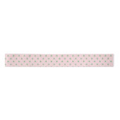 Ruban En Satin Arbres de Noël rose pâle et vert (Devant)