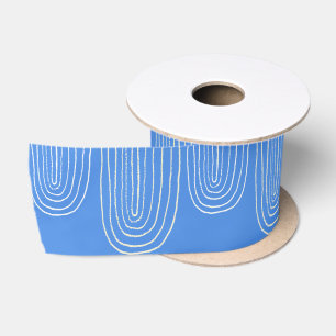 Ruban En Satin Arc-en-ciel bleu Hanukkah milieu du siècle