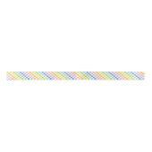 Ruban En Satin Arc-en-ciel en pastel Checkered (Devant)
