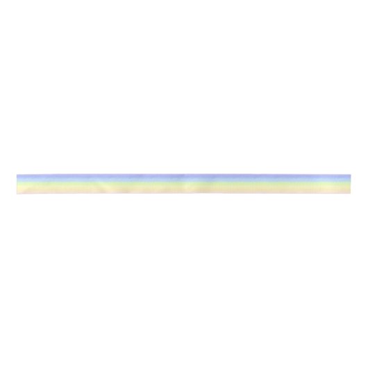 Ruban En Satin Arc-en-ciel en pastel cosmique (Devant)