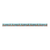 Ruban En Satin Arc-en-ciel lumineux Paisley (Devant)