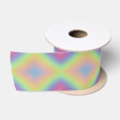 Ruban En Satin Arc-en-ciel pastel (Bobine)