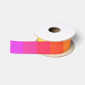 Ruban En Satin Arc en ciel solide (Bobine)
