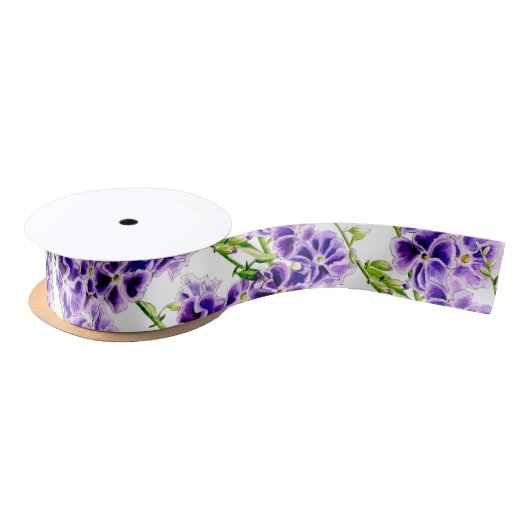 Ruban En Satin Ardoise de fleurs de ciel violet duranta (Bobine)