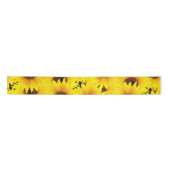 Ruban En Satin Arrière - plan de tournesols (Devant)