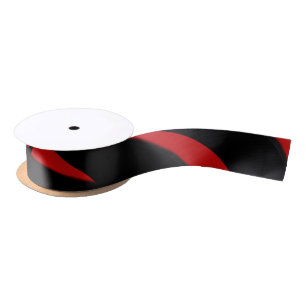 Ruban En Satin Art contemporain Rouge / Noir