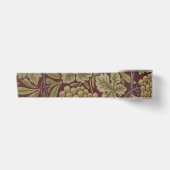 Ruban En Satin Art de vigne rouge vert William Morris (Devant)