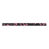 Ruban En Satin Art moderne magnifique rose / Noir (Devant)